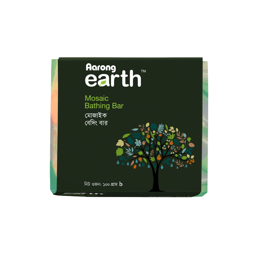 Aarong Earth Mosaic Bathing Bar - Green 100g