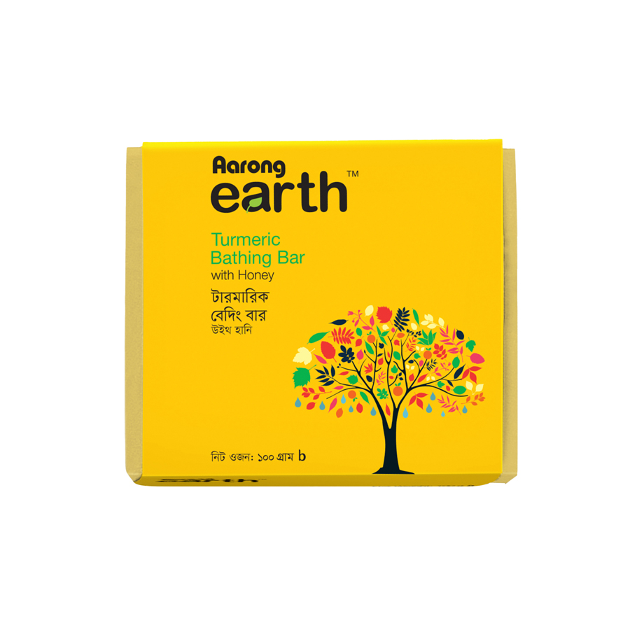 Aarong Earth Turmeric Bathing Bar with Honey 100g