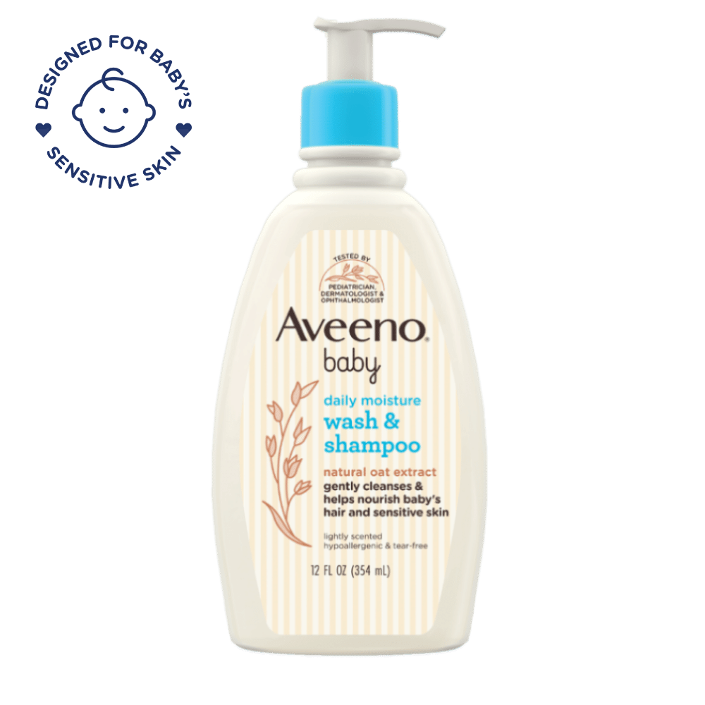 Aveeno Baby Daily Moisture Wash & Shampoo 354ml