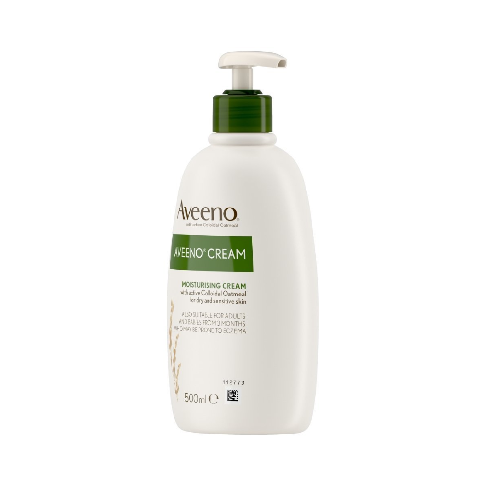 Aveeno Moisturising Cream For Dry and Sensitive Skin with Colloidal Oatmeal 500ml