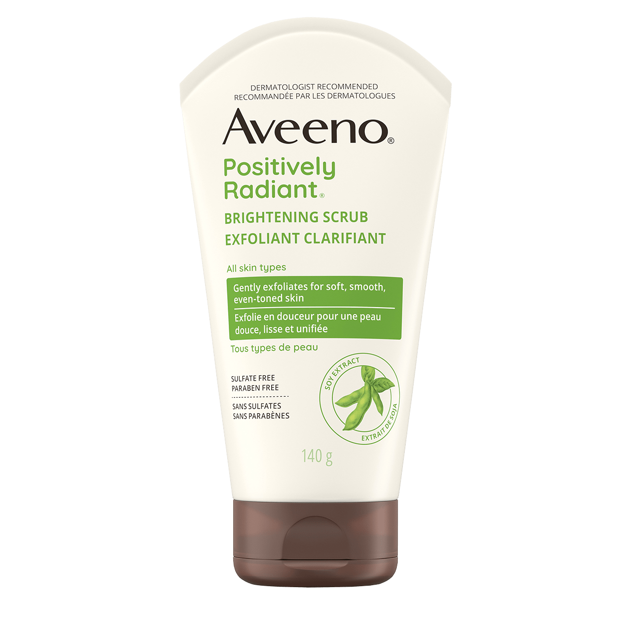 Aveeno Positively Radiant Skin Brightening Daily Face Scrub 140g