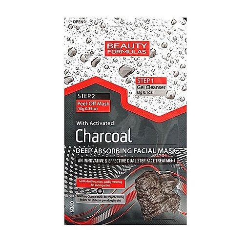 Beauty Formulas Activated Charcoal Deep Absorbing Facial Mask