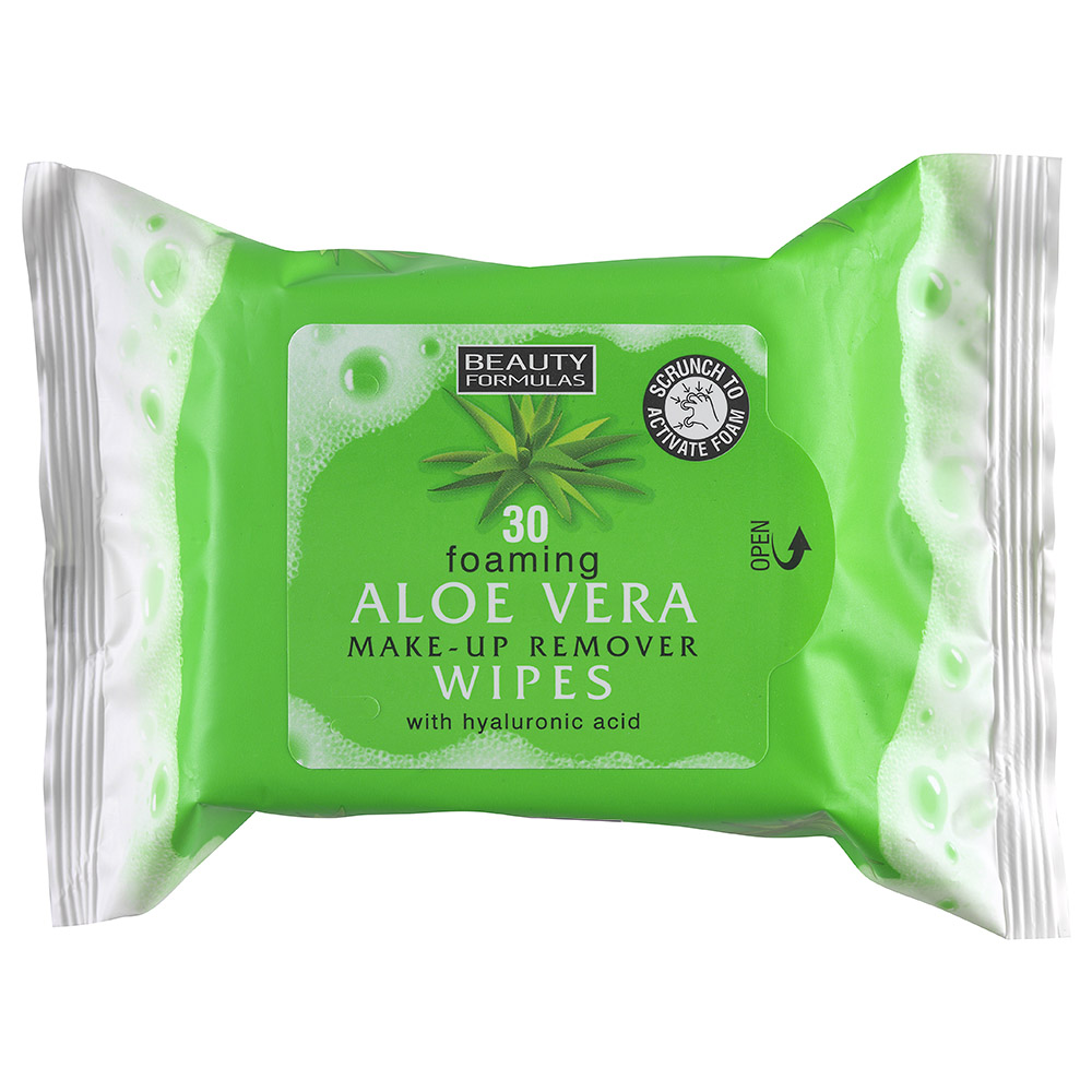Beauty Formulas Aloe Vera Wipes 30 Pcs