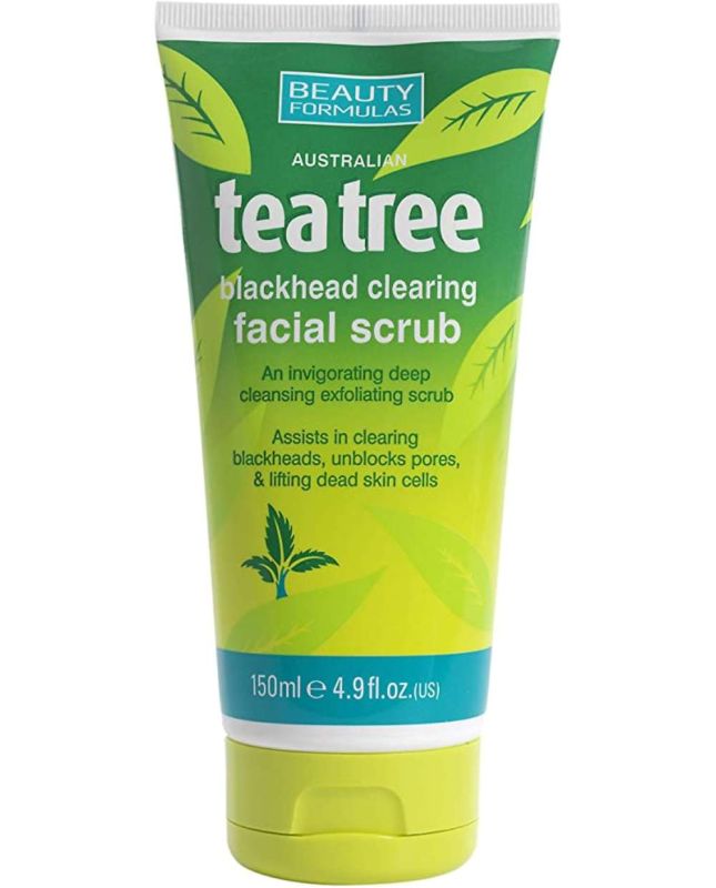 Beauty Formulas Tea Tree Exfoliating Facial Scrub 150ml