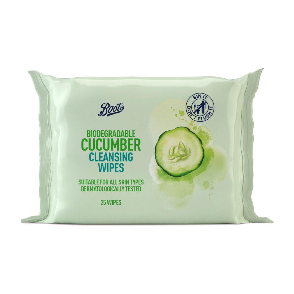 Boots Cucumber Cleansing Wipes 25 Wipes