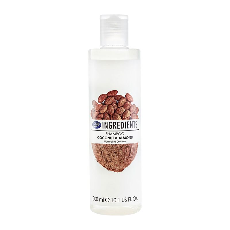 Boots Ingredients Shampoo Coconut & Almond 300ml