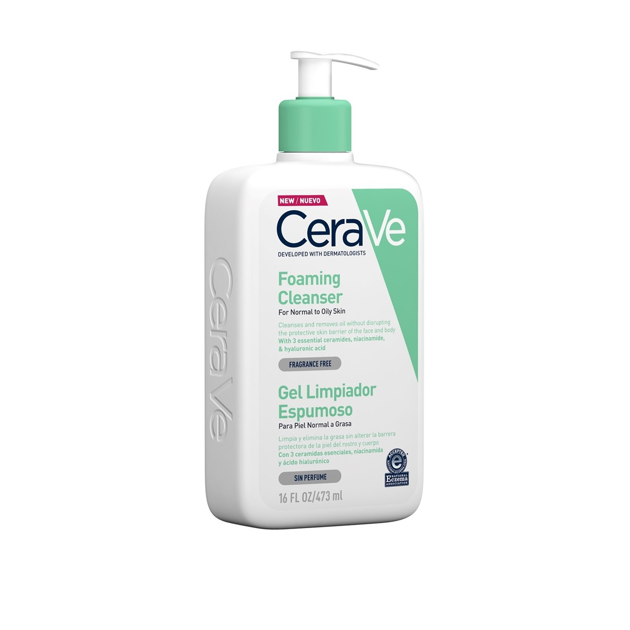 CeraVe Foaming Facial Cleanser for Normal to Oily Skin 473ml