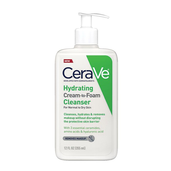 Cerave Hydrating Cream To Foam Cleanser for Normal to Dry Skin 355ml
