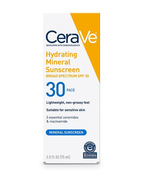 Cerave Hydrating Mineral Sunscreen SPF 30 Face 50ml