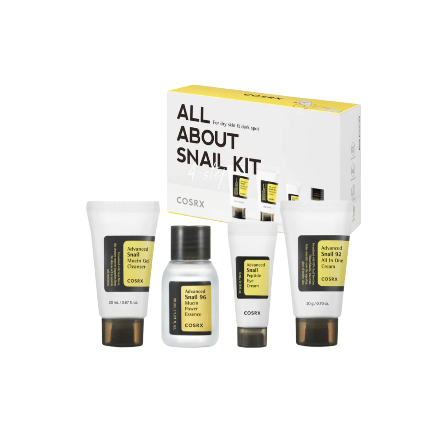 COSRX All About Snail Kit for Dry Skin & Dark Spot