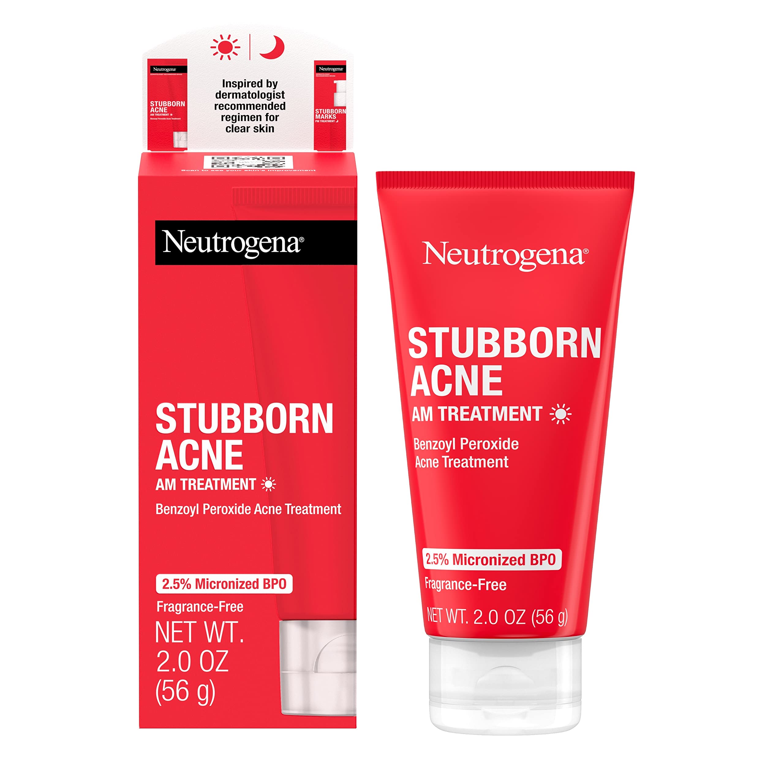Neutrogena Stubborn AM Acne Face Treatment 56g