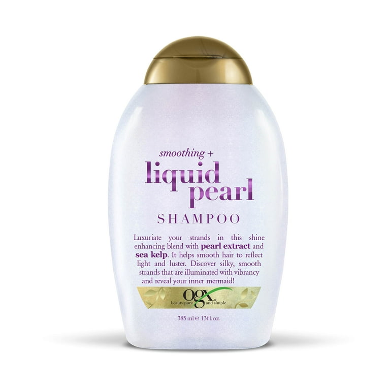 OGX Smooth & Shine Enhance + Liquid Pearl Shampoo 385ml