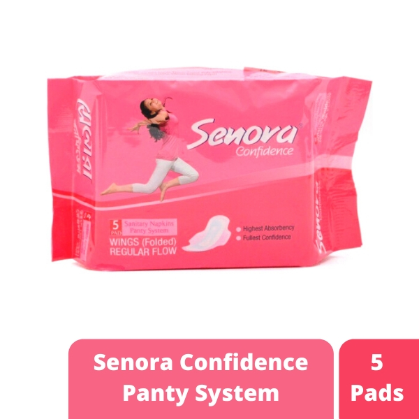 Senora Confidence Panty System Sanitary Napkin 5 Pads