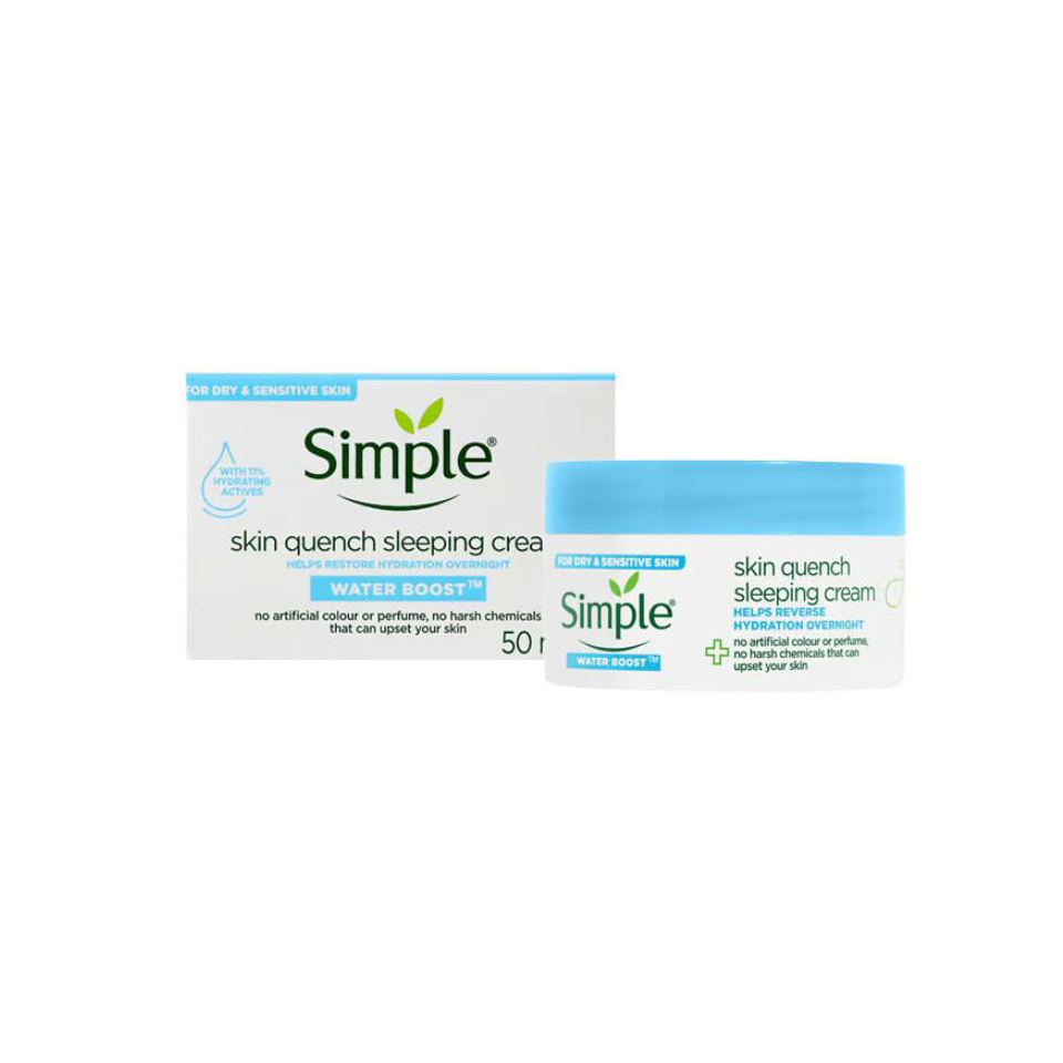 Simple Water Boost Skin Quench Sleeping Cream 50ml