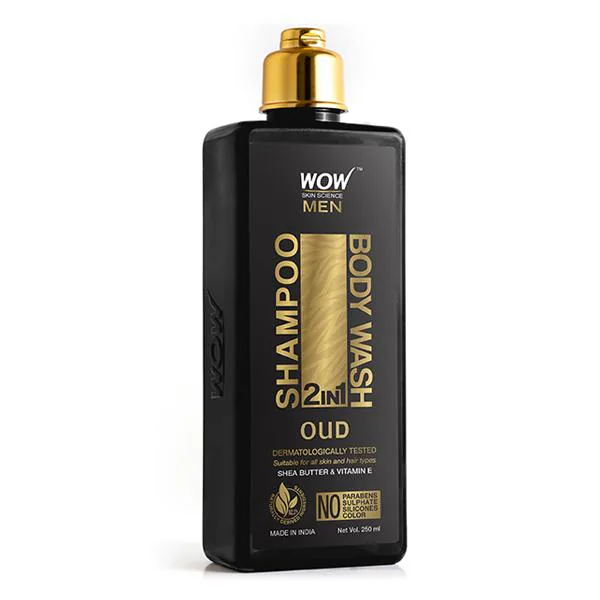 WOW Skin Science 2 in 1 Oud Shampoo & Body Wash 250ml