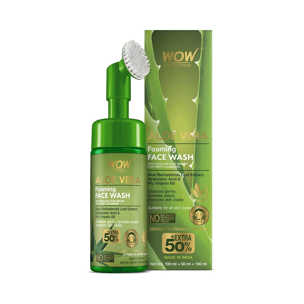 WOW Skin Science Aloe Vera Foaming Face Wash 150ml