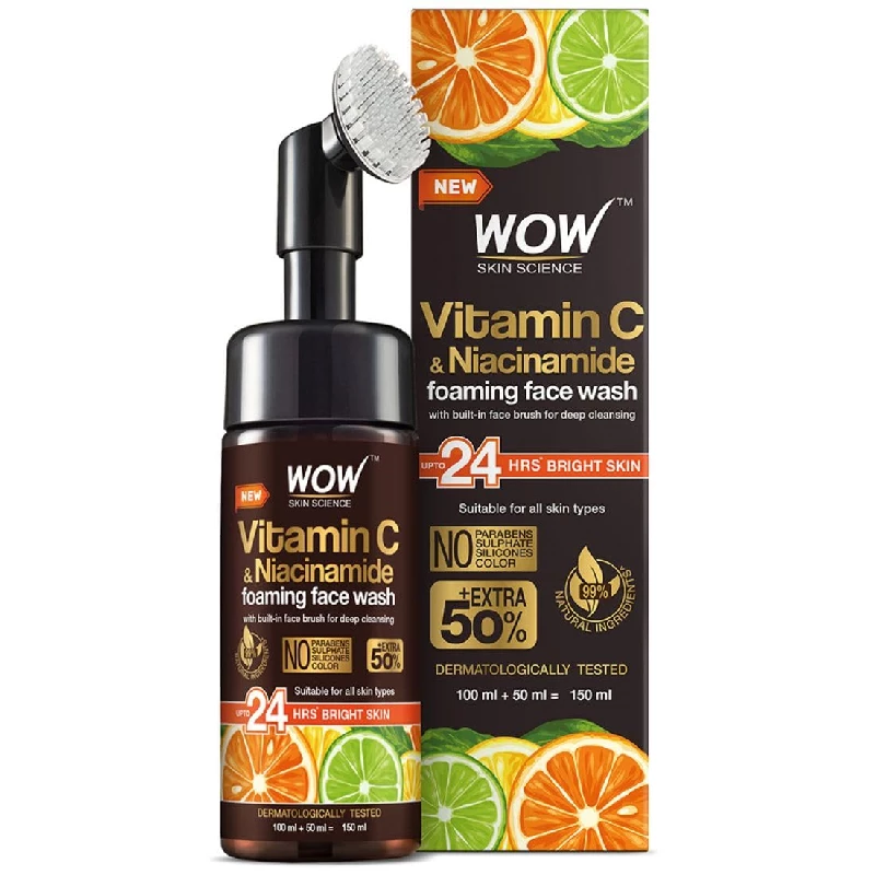 WOW Skin Science Brightening Vitamin C Foaming Face Wash 150ml