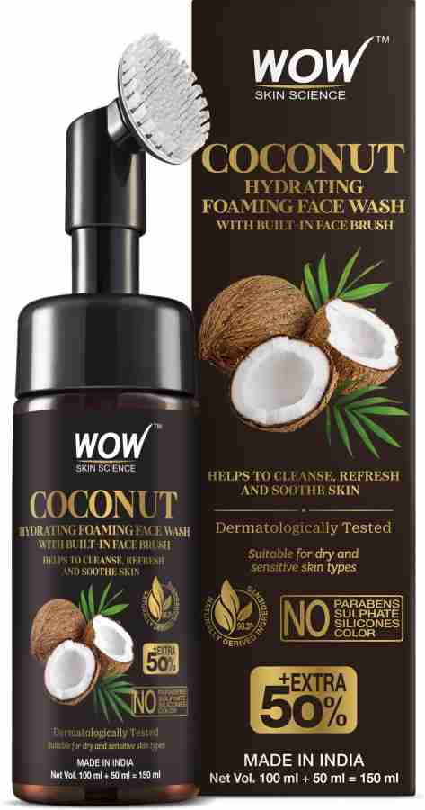 WOW Skin Science Coconut Hydrating Foaming Face Wash 150ml