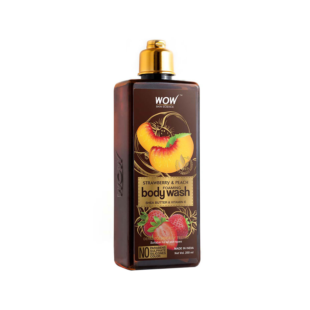 WOW Skin Science Strawberry & Peach Body Wash 250ml