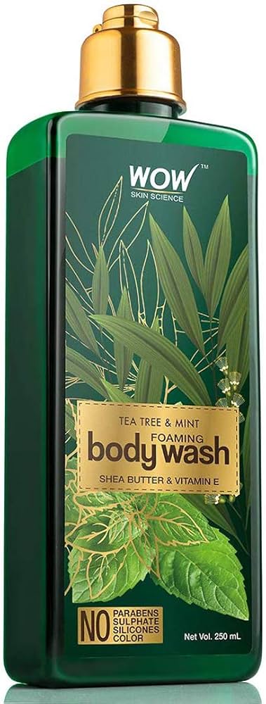 WOW Skin Science Tea Tree and Mint Foaming Body Wash 250ml